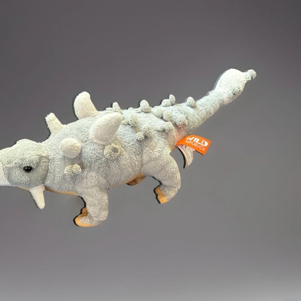 Wild Republic Plush Ankylosaurus Dinosaur Stuffed Toy 10”